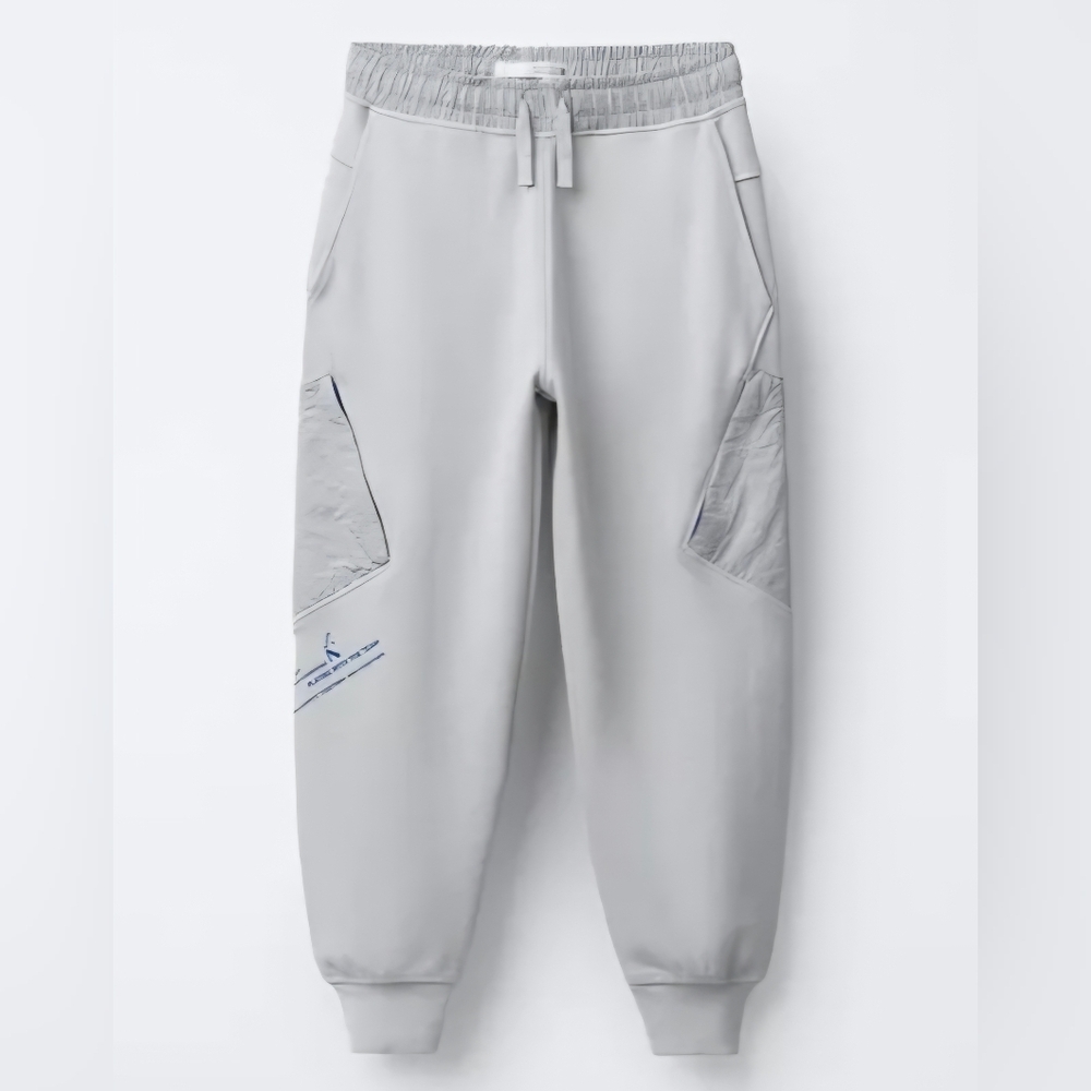 Zara Light Gray Kids Joggers with Pockets